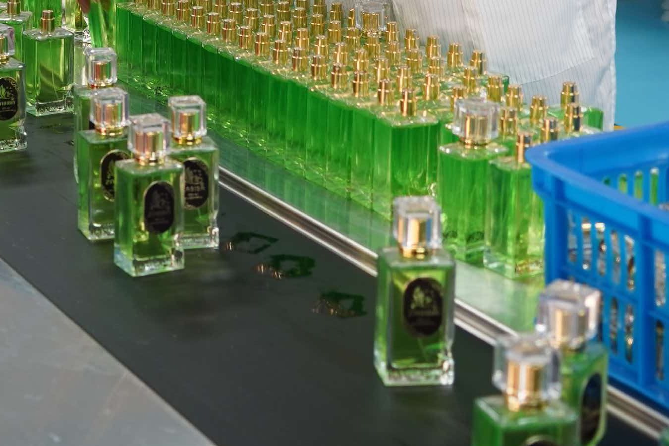 Finished perfume bottles